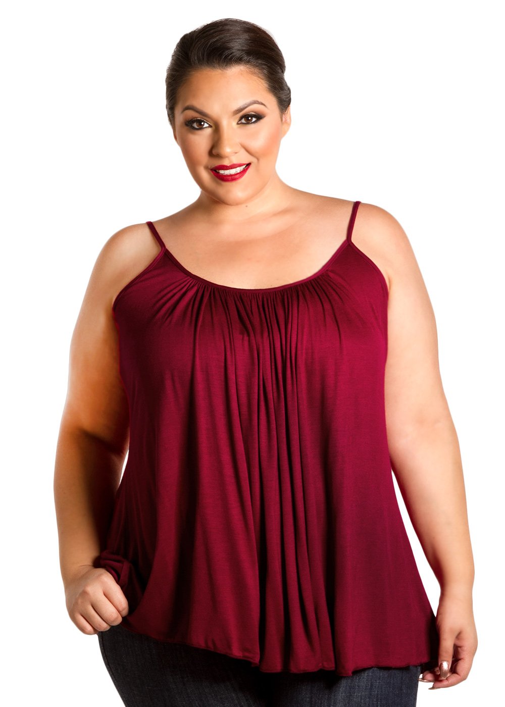 Lucky Brand Floral Tank Top - Plus Size Only - Women's Tank Tops in  Burgundy Multi